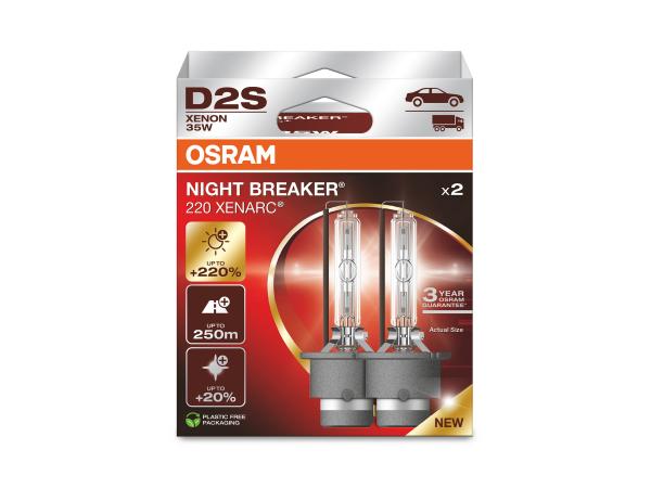 Osram Xenarc Night Breaker 220 D2S P32D-2 Xenon Lampen DuoBox - 66240XN2-2HB